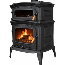 Firestove Fire Stove  FRS-033  Altara Premium Pik Döküm Fırınlı Şömine Soba