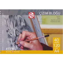 Çizim ve Resim Bloğu 120 gr - A34 - 40 Yaprak Spiralli