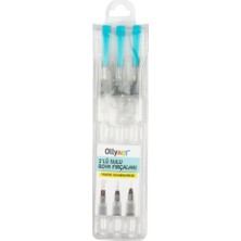 Olly Art Doldurulabilir Sulu Boya Fırçaları 3'lü Model LN-3103 Ergonomik Tasarım ile Kullanım Kolaylığı
