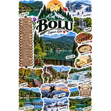 Bsb Bolu Ili Sticker Telefon Laptop Notebook Tablet Defter Matara Stiker Etiket Çıkartma ST2718
