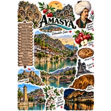 Bsb Amasya Ili Sticker Telefon Laptop Notebook Tablet Defter Matara Stiker Etiket Çıkartma ST2706