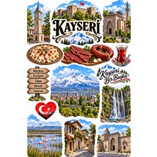 Bsb Kayseri Ili Sticker Telefon Laptop Notebook Tablet Defter Matara Stiker Etiket Çıkartma ST2746