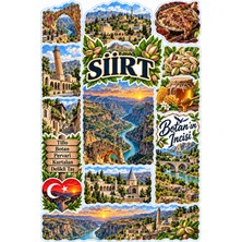Bsb Siirt Ili Sticker Telefon Laptop Notebook Tablet Defter Matara Stiker Etiket Çıkartma ST2767