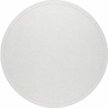Has 1950 2001 Serisi Sisal Dokulu Düz Krem Ton Sur Ton Kenarlı Yuvarlak Makine Halısı