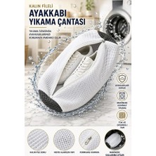 Mor Bebe Premium Ayakkabı Yıkama Çantası Hızlı Kuruyan Tüy Bırakmayan Kalın Fileli Fermuarlı