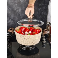 Falez Creamy 32 cm Granit Derin Tencere