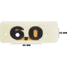 Gkl TW8310102 Volkswagen Yazı 6.0 25-60 mm Siyah 347219