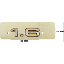 Gkl TW0510016 Audı Yazı 1.6 20-56 mm Krom 343749