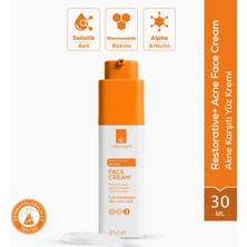 Naturagen Restorative Acne Yüz Kremi 30 ml | Akne Karşıtı | Salisilik Asit, Arbutin, Niasinamid | Karma/yağlı
