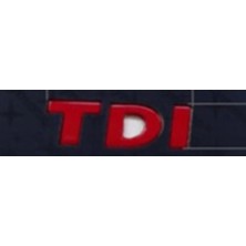 Gkl TW8310159 Volkswagen Yazı Tdı 20-60 mm (Tdı)Krom Kırmızı 347276