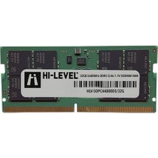 Hi-Level Hı-Level 32GB Ddr5 5600MHZ Value HLV-SOPC44800D5/32G Notebook Ram