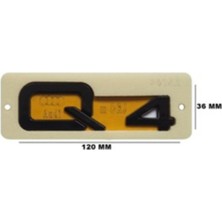 Gkl TW0510094 Audı Yazı Q4 36-120 mm Siyah 343827