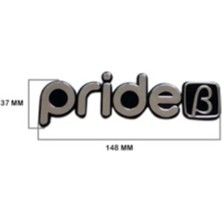 Gkl TW3910066 Kıa Yazı Prıde (Krom Yüzey Siyah Zemin) 348161
