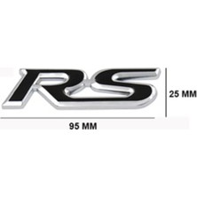 Gkl TW3110039 Honda Yazı Rs Krom (Krom Çerçeve Siyah Zemin) 347983