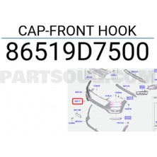 Maher Hyundai Tucson 2018-2020 Çeki Demir Kapağı On Tampon (Oem No: 86519D7500)
