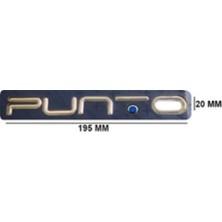 Gkl TW2610051 Fıat Yazı Punto Krom Mavi (T Harf Alt Mavi) 347785