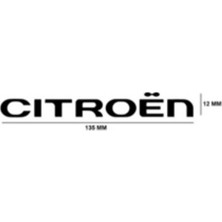 Gkl TW1510005 Cıtroen Yazı Cıtroen 12-135 mm Siyah 347640