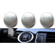 Gkl 61319154945/61316966714/61316960743 2 Bmw Start Stop Düğme Kapağı Gümüş Bmw E60 E90 E84 E70 E71 E72 342853