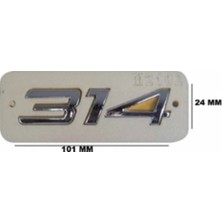 Gkl TW5111453 Mercedes Yazı 314 (Krom Mercedes 24-101 Mm) 346223