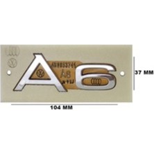 Gkl TW0510087 Audı Yazı A6 37-104 mm Krom 343820