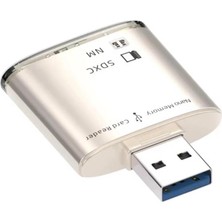 Temiz Pazar 6082 USB 3.0 2 Port Hafıza Kartı Okuyucu Sd Sdxc Nm Çoklu Kart Dönüştürücü