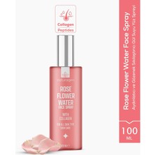 Naturagen Gül Suyu Yüz Spreyi 100 ml | Aydınlatıcı & Gözenek Sıkılaştırıcı | Kolajenli | %100 Doğal Gül Mayalı