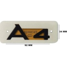 Gkl TW0510103 Audı Yazı A4 34-92 mm Siyah 343836