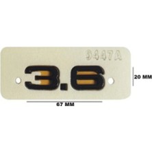 Gkl TW0510019 Audı Yazı 3.6 20-67 mm Siyah 343752
