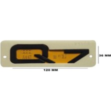 Gkl TW0510073 Audı Yazı Q7 36-120 mm Siyah 343806