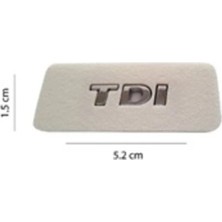 Gkl TW8310156 Volkswagen Yazı Tdı 15-50 mm Krom 347273