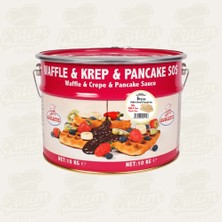 Ovalette Profesyonel Waffle ve Krep Sosu 10 kg (Toptan Kova Çikolata) Beyaz Çikolatalı