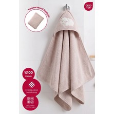 Bebekevi Apüşonlu Bebek Banyo Havlusu %100 Pamuk Bebek Havlu Oeko-Tex®