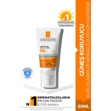 La Roche Posay Anthelios Uvmune Kuru ve Hassas Ciltler Için SPF50+ Yüksek Korumalı Yüz Güneş Kremi 50 ml