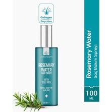 Naturagen Rosemary Water Saç Spreyi - Kolajenli Tüm Saç Tipleri İçin 100 ml Doğal Biberiye Mayalı