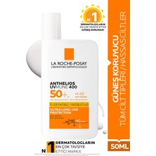 La Roche Posay Anthelios Uvmune 400 Invisible Fluid Tüm Cilt Tipleri Için SPF50+ Yüz Güneş Kremi 50 ml