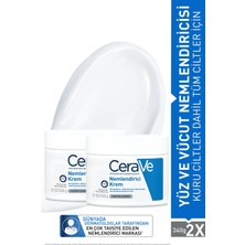 Cerave Nemlendirici Yüz ve Vücut Kremi-Kuru Ciltler Için Seramid ve Hyalüronik Asit Içerikli 340GR x 2 Adet