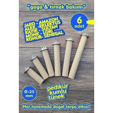 Vixpet Venty 6 Adet Pedikür Kumlu Papağan Tüneği | Çapı 25 mm | Jako, Amazon, Sultan, Monk, Alexander, Konur, Lori, Kayık, Eklektus