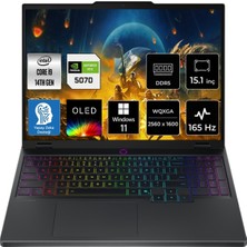Lenovo Legion 5 Intel Core I9 14900HX RTX5070 8gb 165Hz 115W 64GB Ram Ddr5 512GB SSD 15.1" Qhd+ Wqxga (2560X1600) OLED  WIN11 Pro Gaming Laptop Cimete