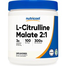 Nutricost L-Citrulline Malate 2:1 300 Gr. ( 100 Servis )