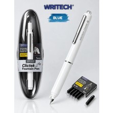Writech Basmalı Dolma Kalem +5 Yedek Kartuş Hediyeli (Mavi Mürekkep)