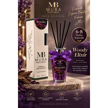 Muba Online Perfumery Woody Elixir Premium Çubuklu Oda Kokusu 100 ml – Sıcak Odunsu Koku, Uzun Süre Kalıcı Reed Diffuser, 6-8 Hafta Kalıcılık
