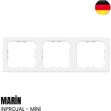 İnprojal Inprojal Marin Üçlü Çerçeve - Mini (Tekne, Yat, Karavan) - Beyaz