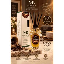 Muba Online Perfumery Golden Café Premium Çubuklu Oda Kokusu 100 ml – Yoğun Kahve Aroması, Uzun Süre Kalıcı Reed Diffuser, 6-8 Hafta Kalıcılık