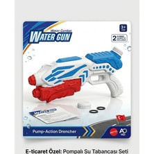 Ket Toys Pompalı Su Tabancası Büyük Boy - Water Gun Drencher Yüksek Kapasiteli Yaz Eğlencesi Oyuncağı