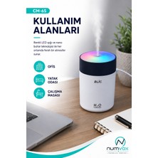 Aromaterapi Rgb Renkli Işık Hava Nemlendirici 300 ml
