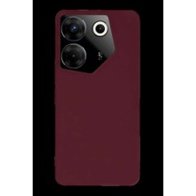 Bin1çeşit Camon 20 Pro 5g Kılıf First Silikon - Bordo