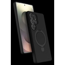 Bin1çeşit Galaxy S25 Ultra Regal Magsafe Standlı Kapak - Siyah