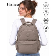 Harmela 2200 Vizon Hafif Kullanışlı Okul Sırt Çantası Unisex Okul Çantası Günlük Sırt Çantası