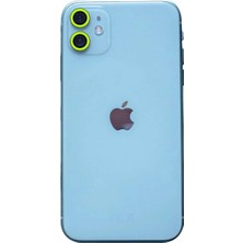 Bin1çeşit iPhone 11 Neon Fosforlu Kamera Lens - Yeşil