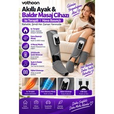 Svoria Store Akıllı Ayak ve Baldır Masaj Cihazı Isı Terapili Hava Basınçlı 3 Kademeli Masaj Şarjlı Baca